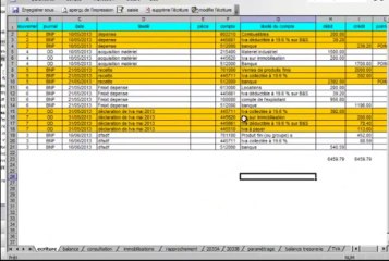 Comptable Bruxelles -  demonstration compta commerciale sous excel