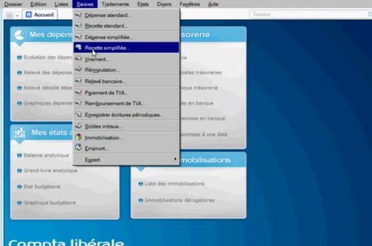 Comptable fiscaliste - saisie recettes depenses sur ciel compta libérale.