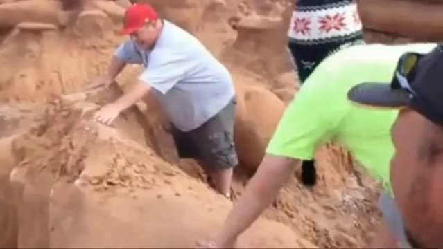 Il détruit une formation rocheuse de 200 millions d'années à Goblin Valley