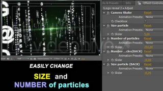 Particle Effect 4 (Digital Code and Matrix) - After Effects Template