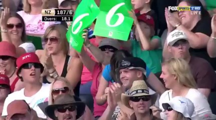 Most Bizzare shot in cricket history by Brandon McCullum - CricHeaven.com