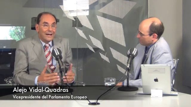 Alejo Vidal-Quadras, vicepresidente del Parlamento Europeo. 17-10-2013