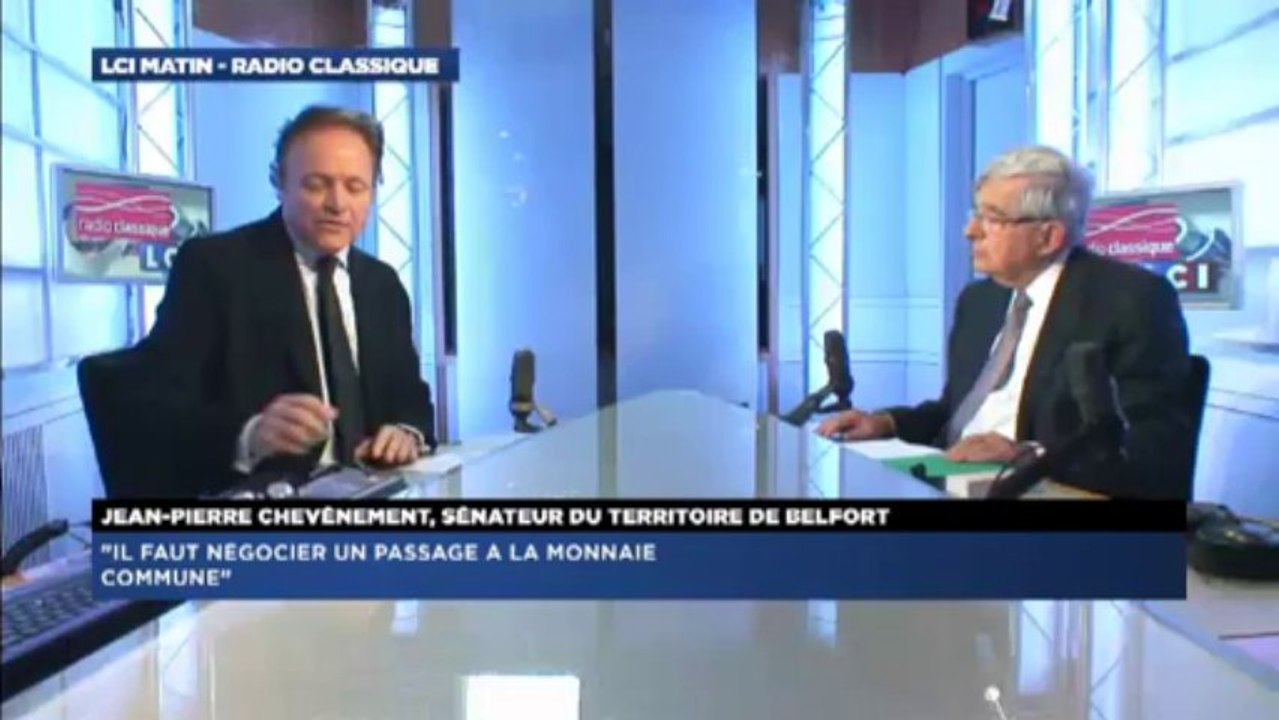 Jean-Pierre Chevènement, invité politique de Guillaume Durand avec LCI