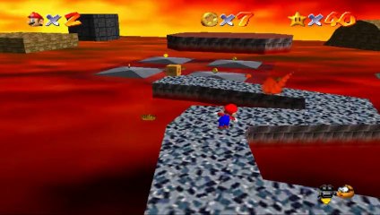 Super Mario 64 - Laves Fatales - Etoile 2 : Poussez les Petits Moches