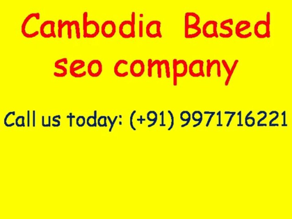 SEO Services Cambodia Video - Guaranteed Page 1 Rankings|Call:(+91)-9971716221