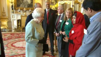 Schoolgirl Malala Yousafzai meets the Queen