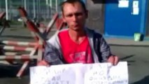Sochi worker sews mouth shut in pay protest