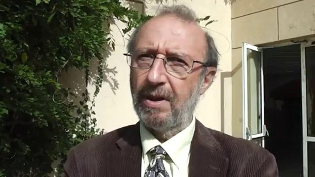 André Cicolella, Président du Réseau Environnement Santé, lors d'un colloque organisé par la Région Rhône-Alpes sur chimie, santé, environnement