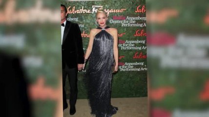 Gwen Stefani Covers Up in a Fringed Gown at Star-Studded Gala