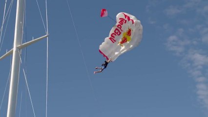 BASE Jumping from a sailboat mast