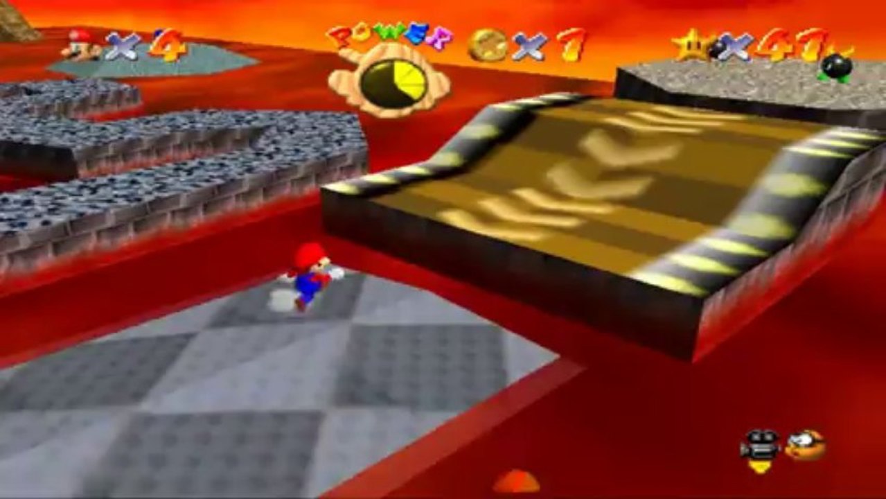 Super Mario 64 - Laves Fatales - Etoile 4 : Balade sur la bûche