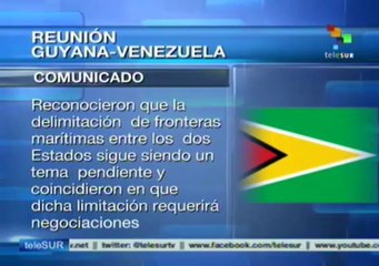 Se reúnen cancilleres de Venezuela y Guyana