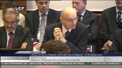 TRAVAUX ASSEMBLEE 14EME LEGISLATURE : Audition de Didier Migaud, sur l’évaluation du réseau culturel de la France à l’étranger.