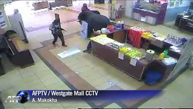 Surveillance footage shows horror of Kenya mall siege