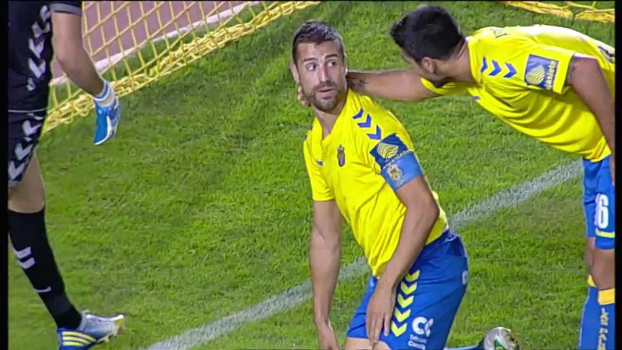 Copa del Rey 2013-2014 - 03ª Ronda - UD Las Palmas vs Hércules CF (3-0) CHRISANTUS, MOMO (P) y TANA