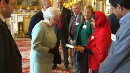 Malala meets Britain's Queen