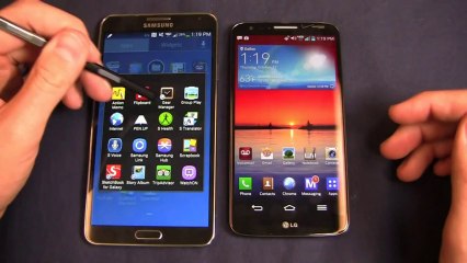 Samsung Galaxy Note 3 vs. LG G2 Dogfight Part 2