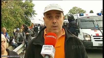 Tensión entre trabajadores y Mossos en Panrico