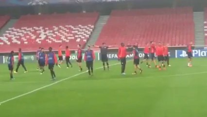 Προπόνηση στο "Εστάντιο Ντα Λουζ" 2 (Champions League 2013-14)