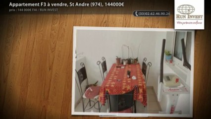 Appartement F3 à vendre, St Andre (974), 144000€
