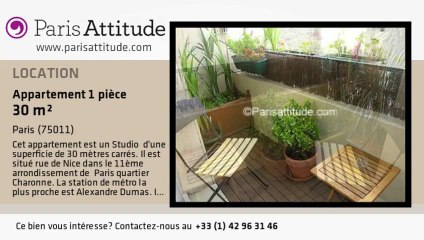 Appartement Studio à louer - Charonne, Paris - Ref. 2455