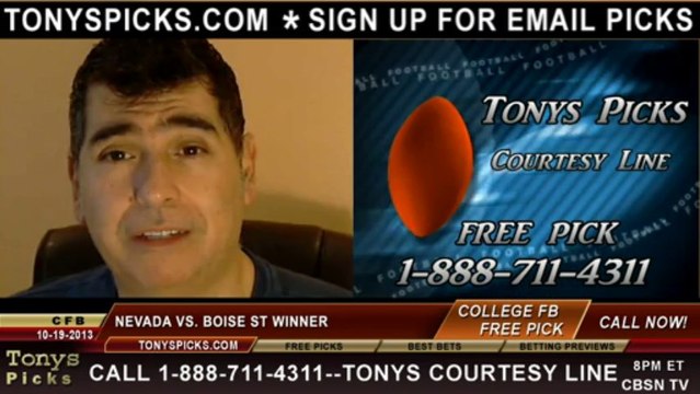 Boise St Broncos vs. Nevada Wolf Pick Prediction NCAA College Football Odds Preview 10-19-2013