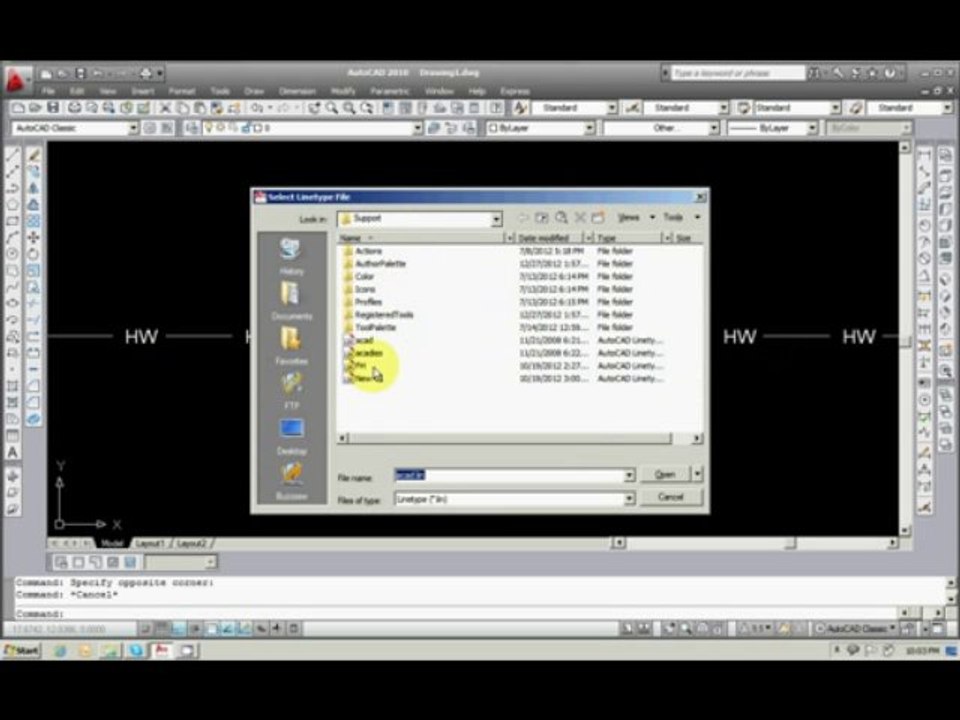 Autodesk - Auto CAD 2006/2008 - Command - Change Line Type - Urdu / Hindi