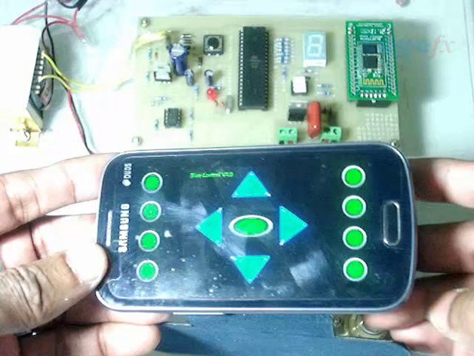 Remote Induction Motor Control by Android Application with 7 Segment Display