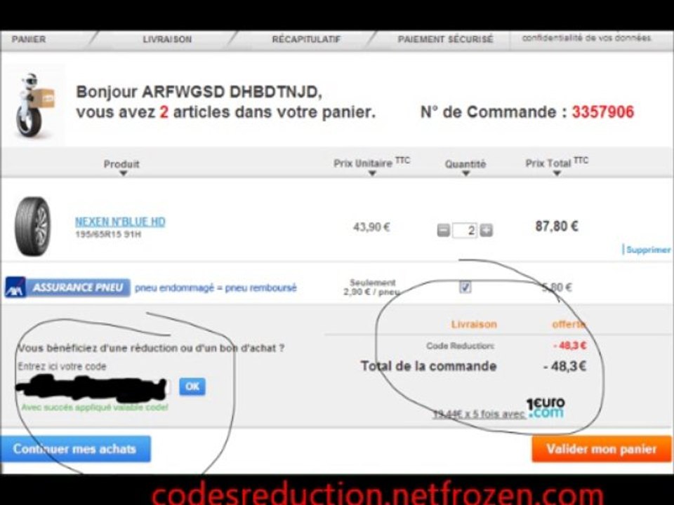 code reduction allopneu