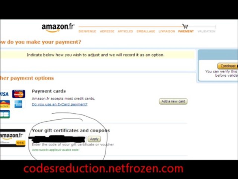 code reduction amazon