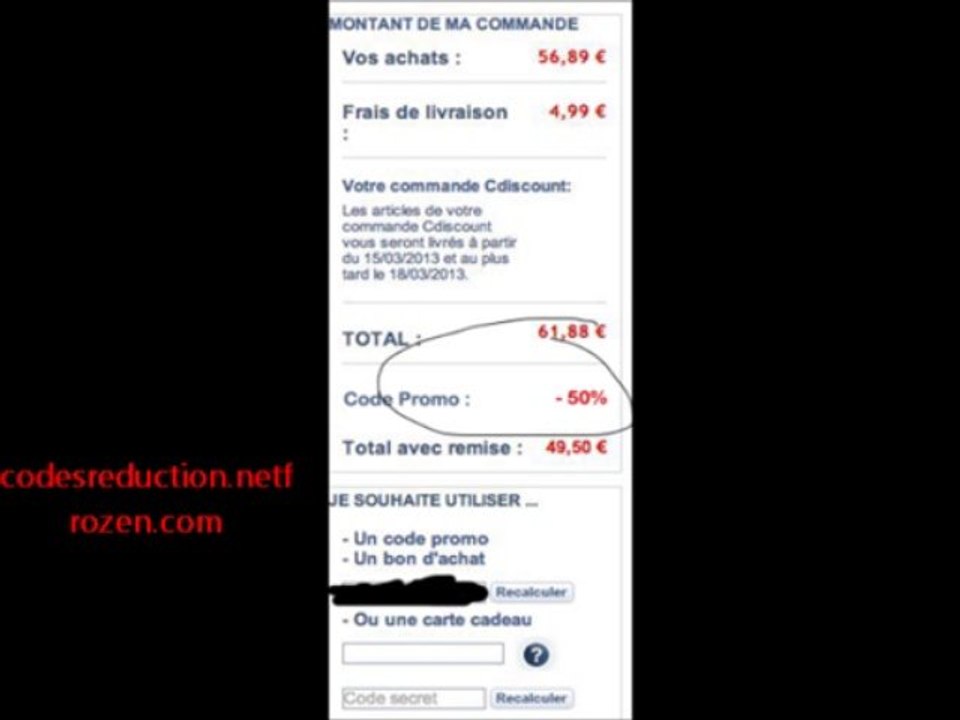 code reduction cdiscount