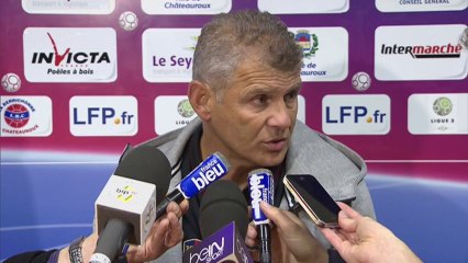 Conférence de presse Châteauroux - SM Caen (0-2) : Didier THOLOT (LBC) - Patrice GARANDE (SMC) - 2013/2014