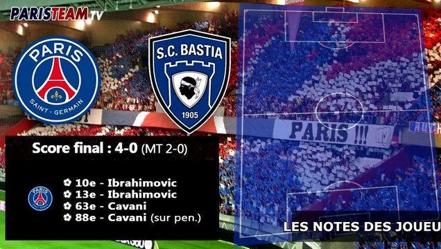 PSG 3-0 Bastia : les notes des joueurs