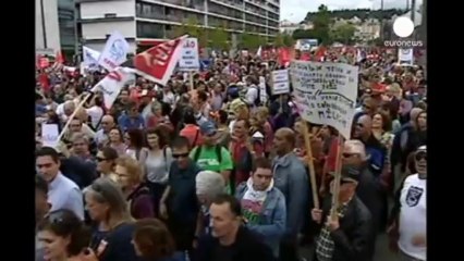 La manifestación contra la austeridad en Lisboa arranca...