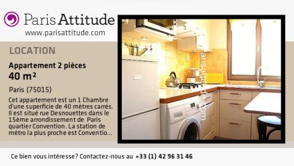 Appartement 1 Chambre à louer - Convention, Paris - Ref. 4476