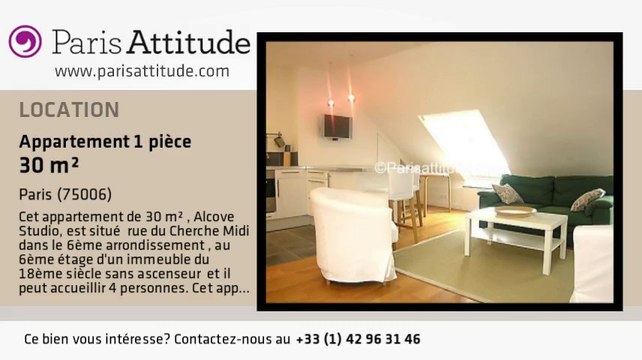 Appartement Alcove Studio à louer - St Placide, Paris - Ref. 6185