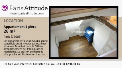 Appartement Studio à louer - Madeleine, Paris - Ref. 2391