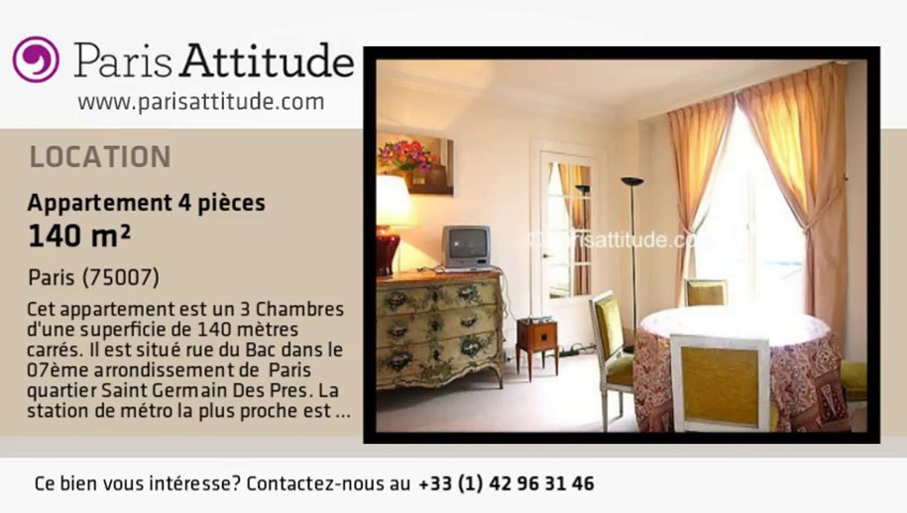 Appartement 3 Chambres à louer - Musée d'Orsay, Paris - Ref. 3551