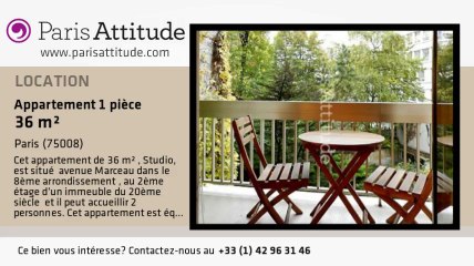 Appartement Studio à louer - Alma Marceau, Paris - Ref. 1046