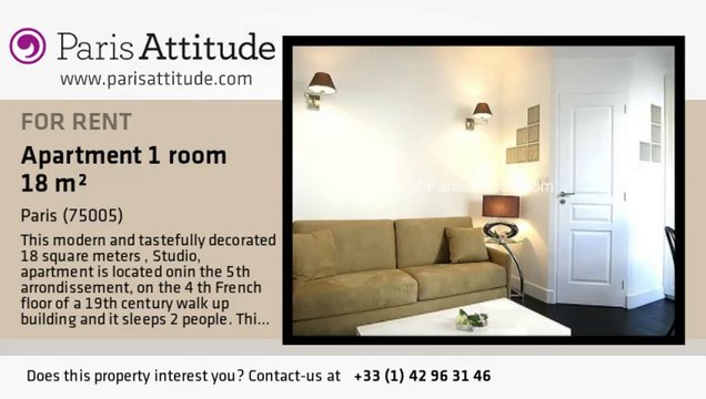 Studio Apartment for rent - Place Monge, Paris - Ref. 7520