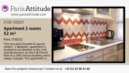 1 Bedroom Apartment for rent - Bir Hakeim, Paris - Ref. 6067