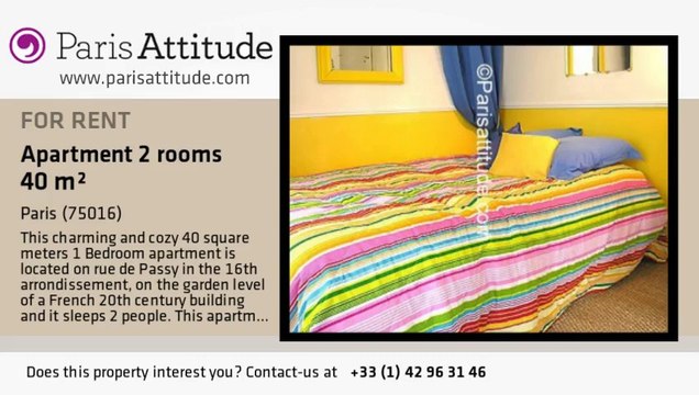 1 Bedroom Apartment for rent - La Muette, Paris - Ref. 4469