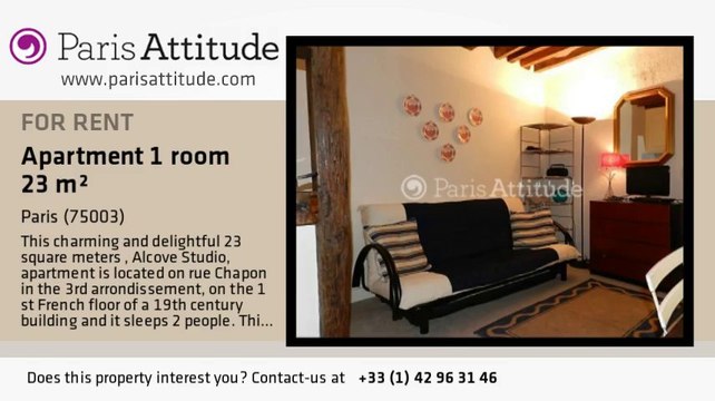 Alcove Studio Apartment for rent - Arts et Métier, Paris - Ref. 7822