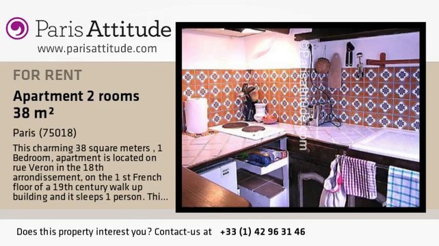 1 Bedroom Apartment for rent - Montmartre, Paris - Ref. 1334