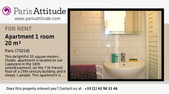 Studio Apartment for rent - Jules Joffrin - Mairie du 18ème, Paris - Ref. 422