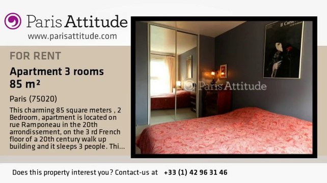 2 Bedroom Duplex for rent - Belleville, Paris - Ref. 8165