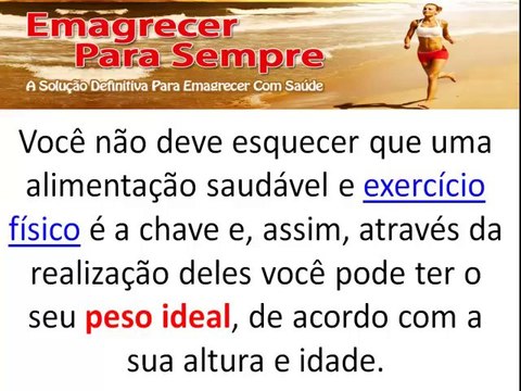 Como Calcular O Peso Ideal?