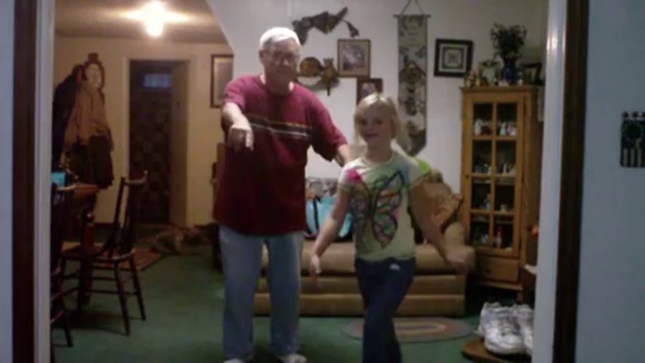 Grandpa Teaches Granddaughter Slick Dance Moves