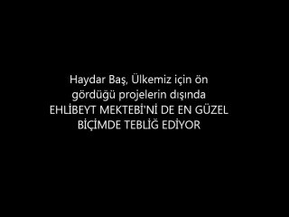PROF. DR. HAYDAR BAŞ İŞTE BÖYLE BİRİDİR.