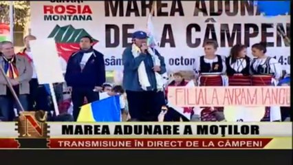 4. EUGEN DAVID (Alburnus Maior) la MITING CAMPENI (Nasul TV): Salvati Rosia Montana
